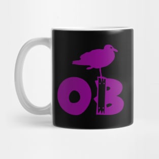 Ocean Beach Stumpy Purple Mug